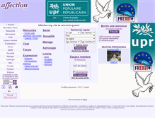 Tablet Screenshot of affection.org