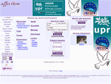 Tablet Screenshot of affection.fr