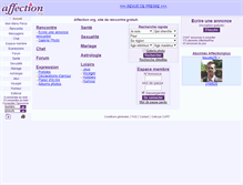 Tablet Screenshot of chat.affection.org